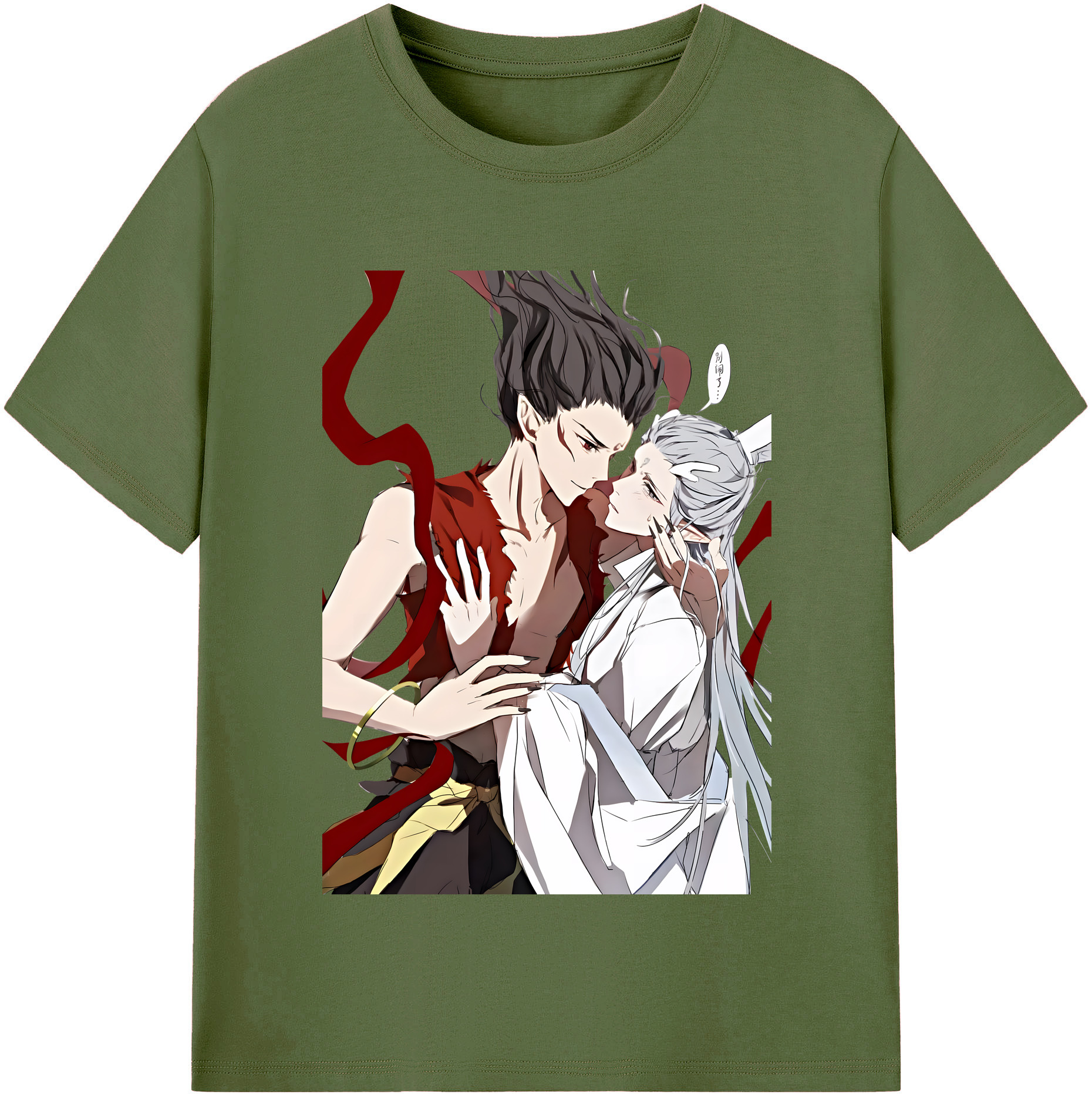 （画像用） Ne Zha 2 ナタ 魔童の大暴れ 綿100％半袖Tシャツ（フロントプリント）